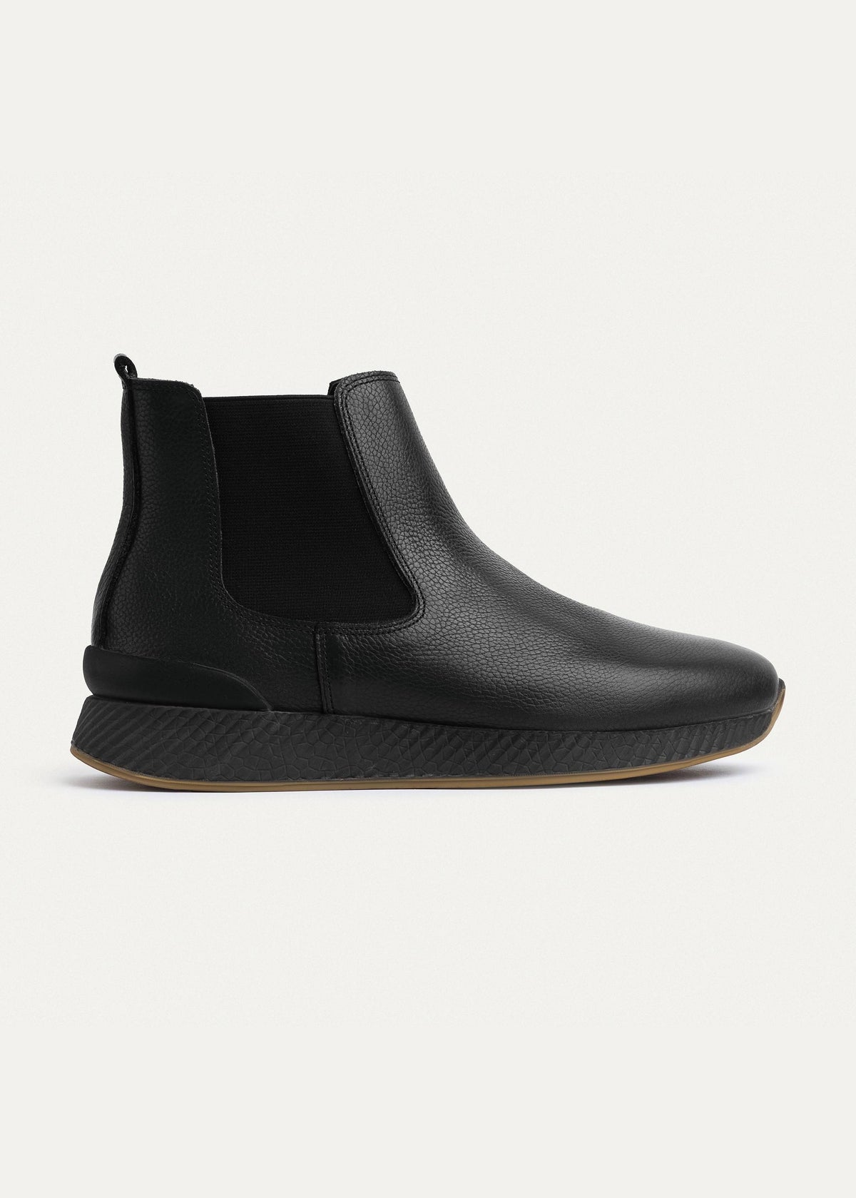 Leather Chelsea Sneaker — Black