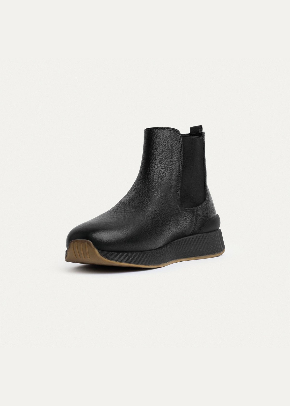 Leather Chelsea Sneaker — Black