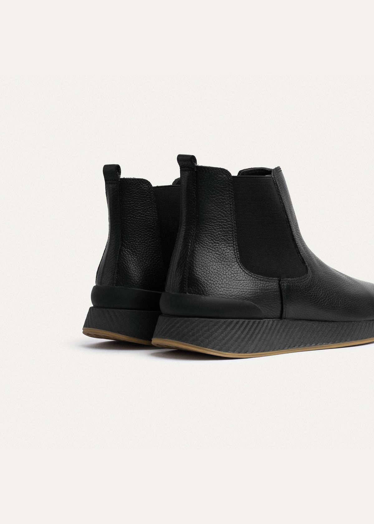 Leather Chelsea Sneaker — Black