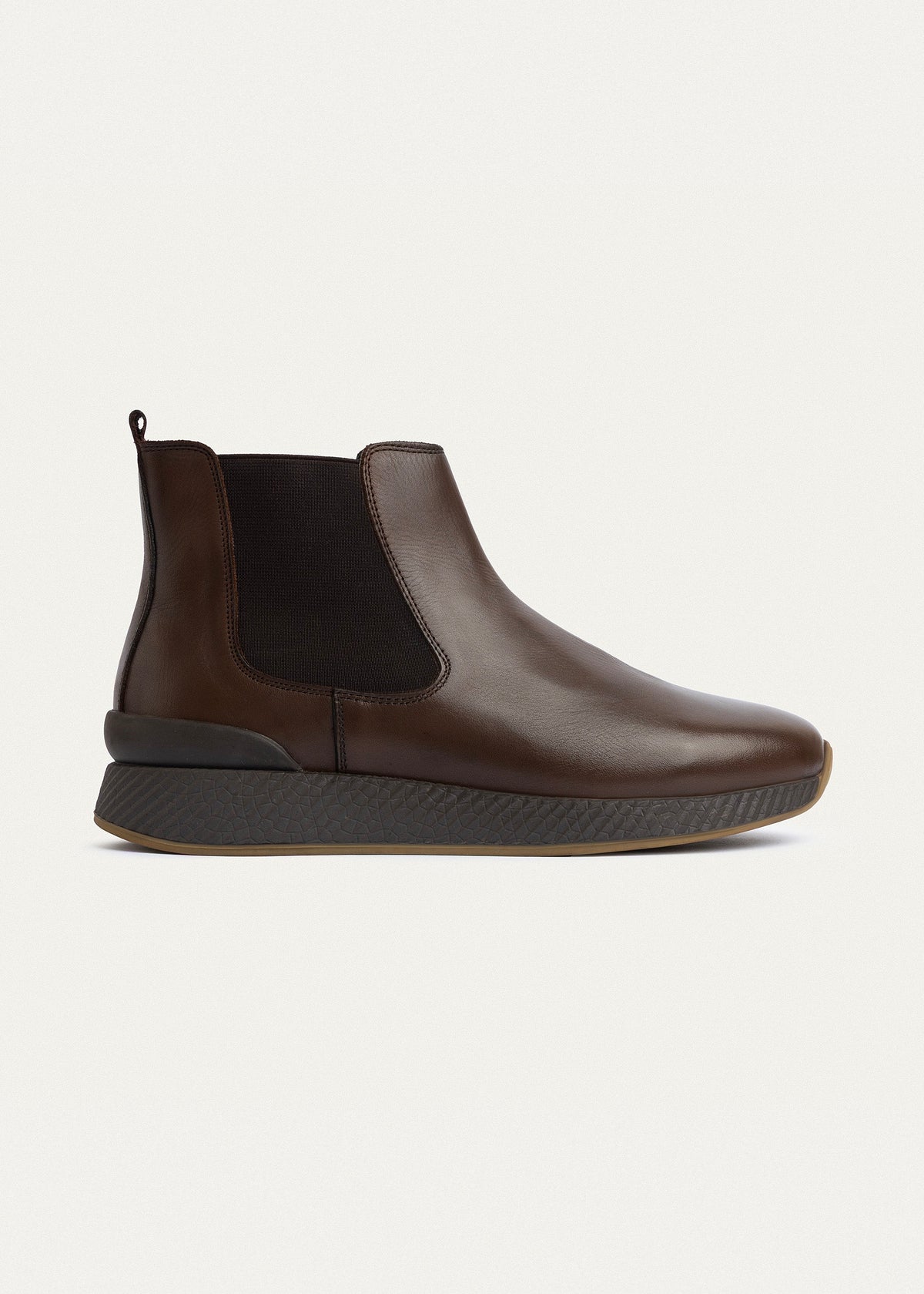 Leather Chelsea Sneaker — Brown