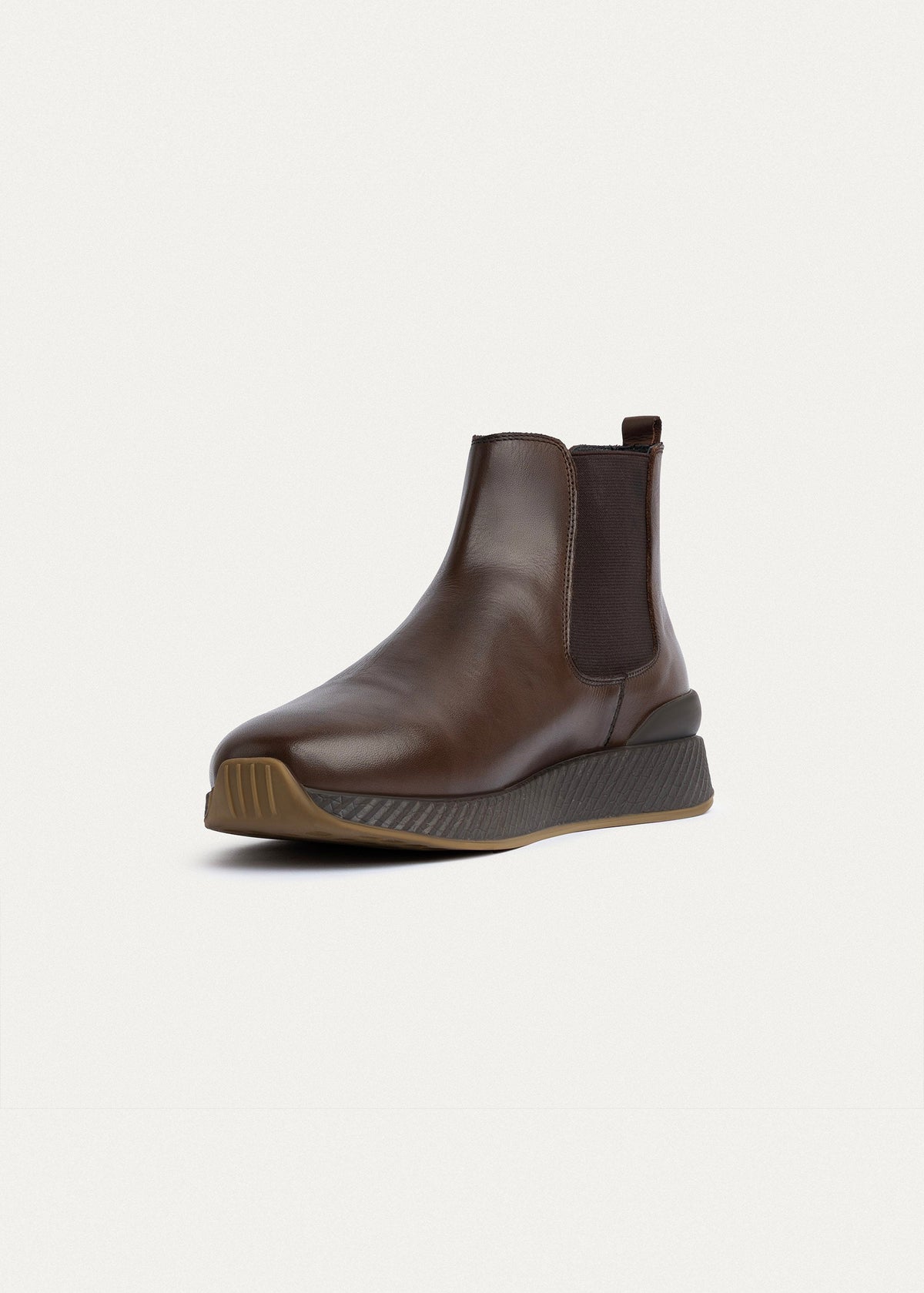 Leather Chelsea Sneaker — Brown