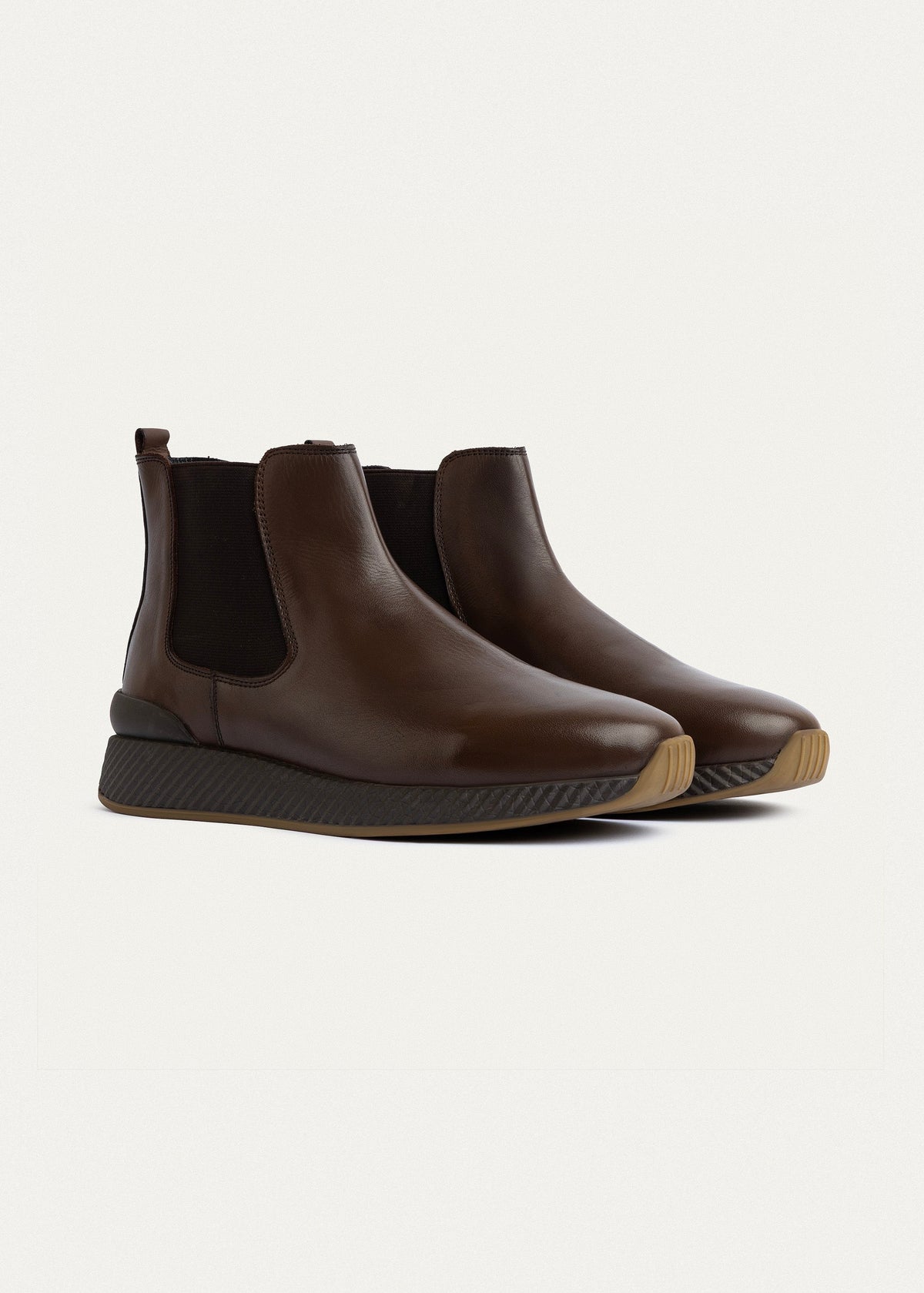 Leather Chelsea Sneaker — Brown