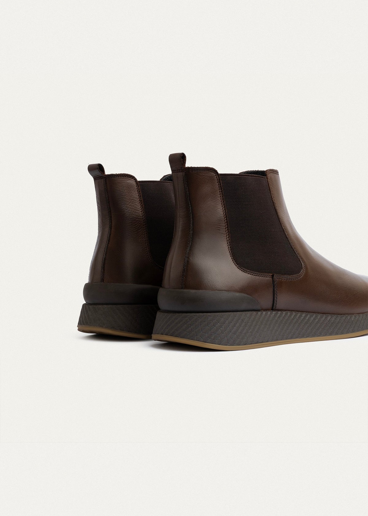 Leather Chelsea Sneaker — Brown