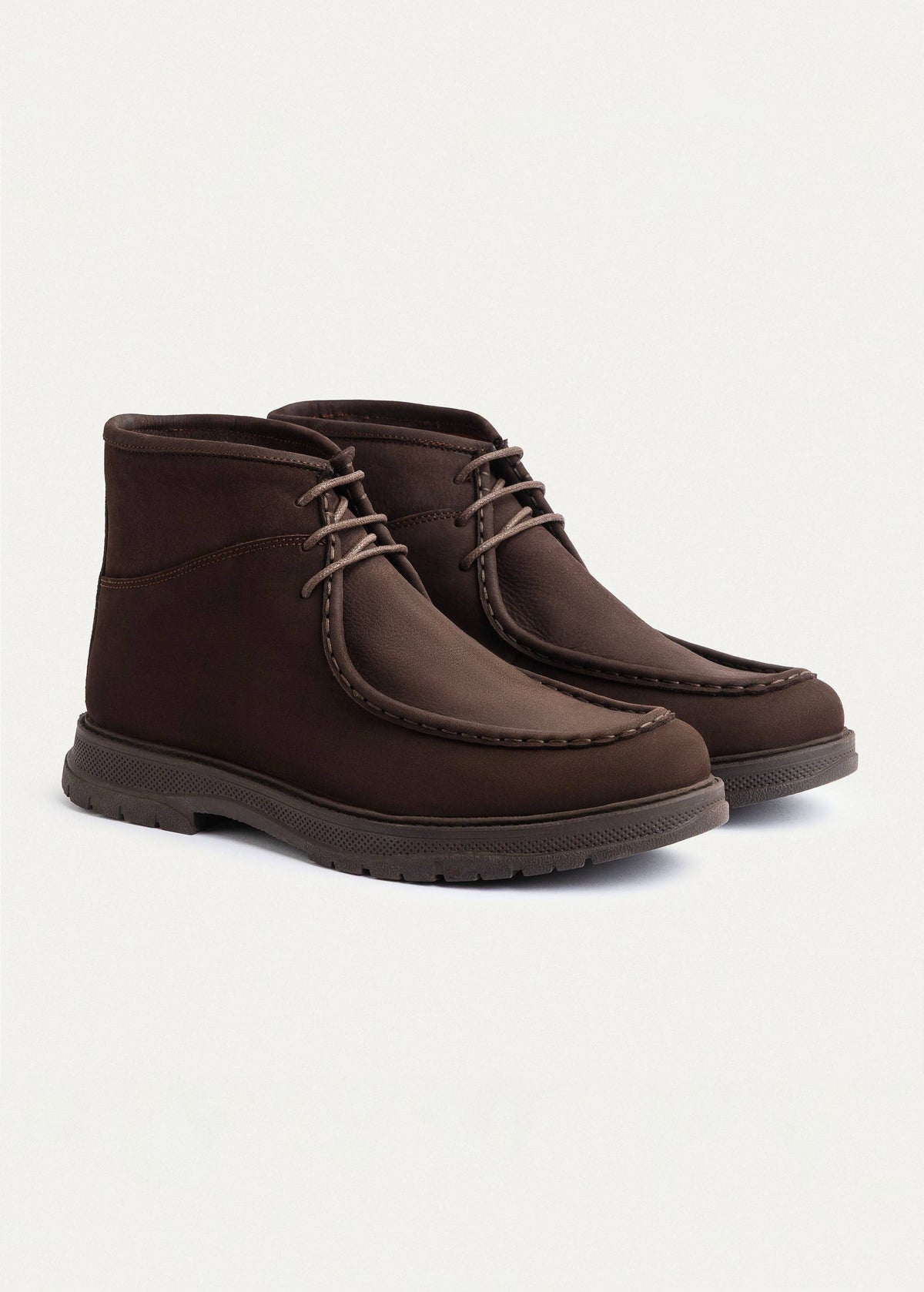 Utility Leather Chukka Boot — Brown