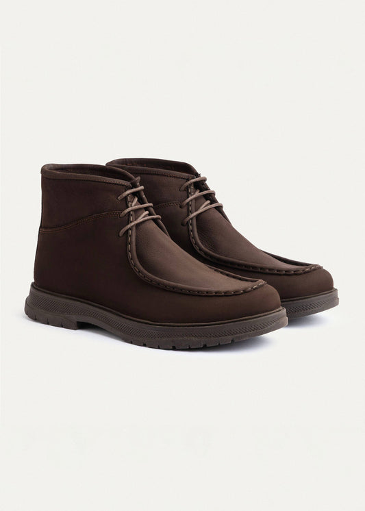 Utility Leather Chukka Boot — Brown
