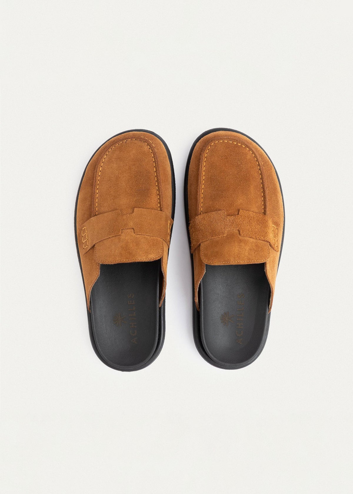 Mule Suede Loafer — Light Brown
