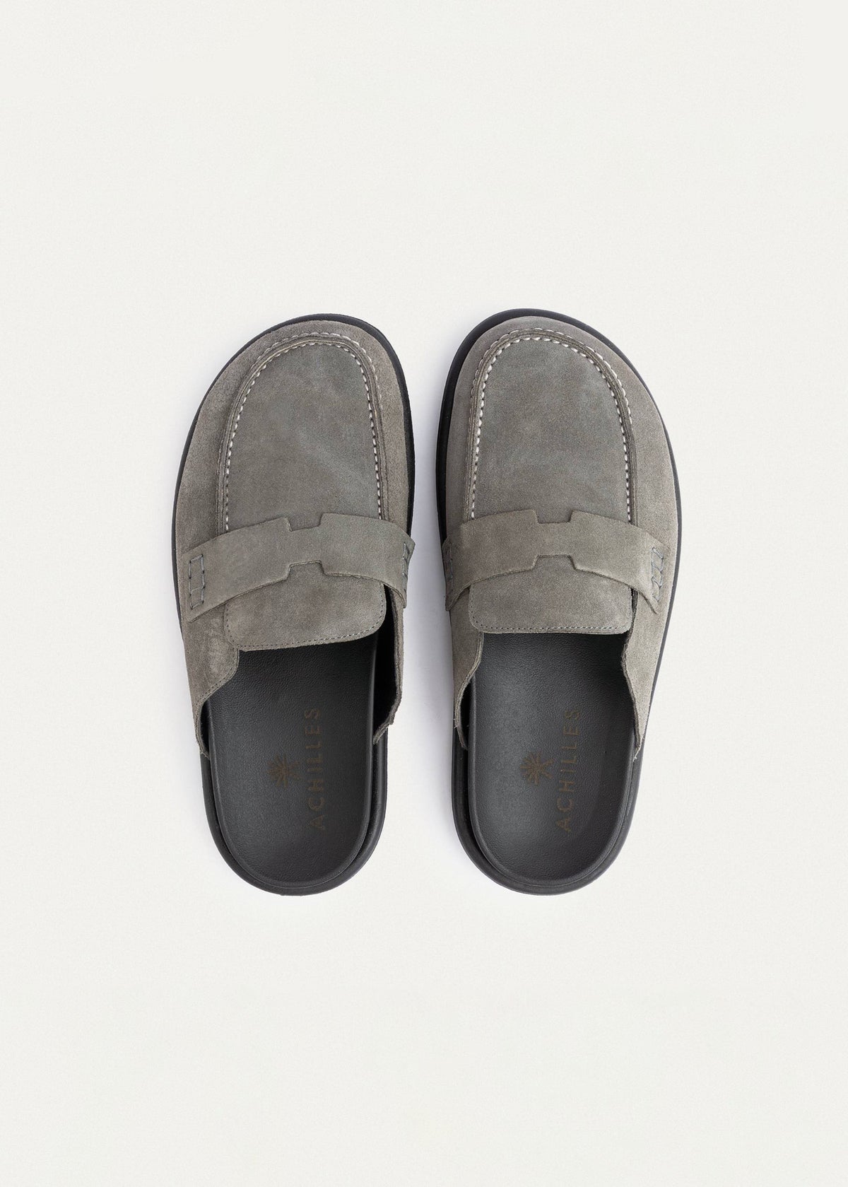 Mule Suede Loafer — Gray