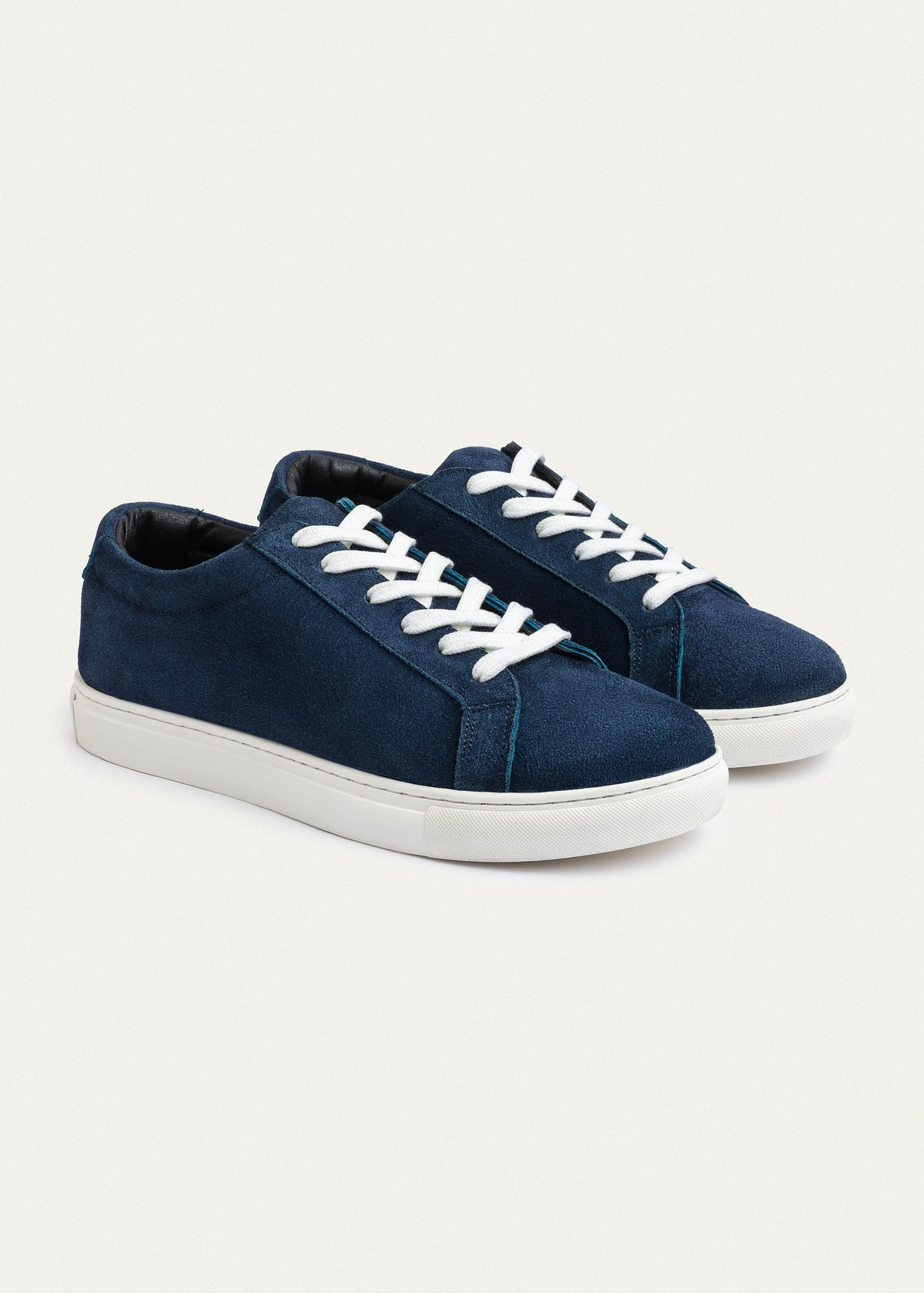 Suede Comfort Sneaker — Navy