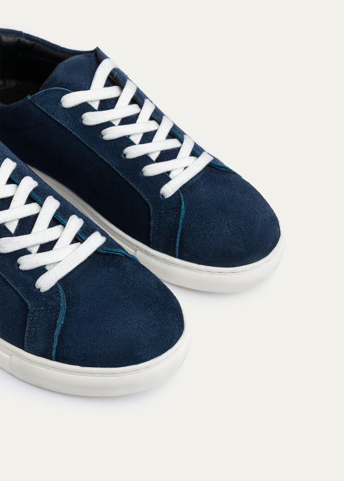Suede Comfort Sneaker — Navy