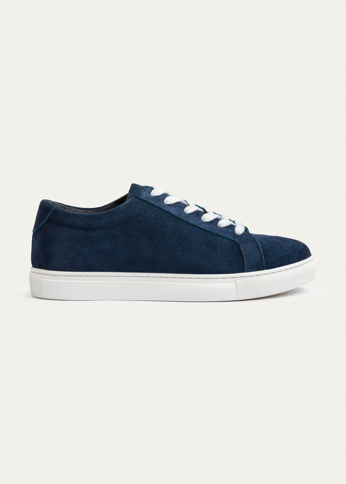 Suede Comfort Sneaker — Navy