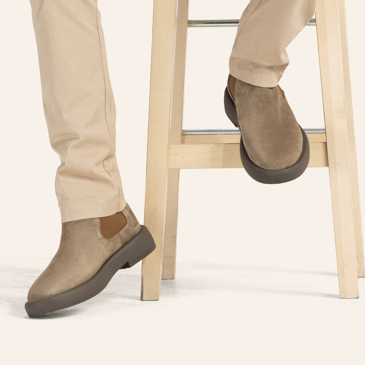 Luxe Leather Chelsea Boot — Cafe