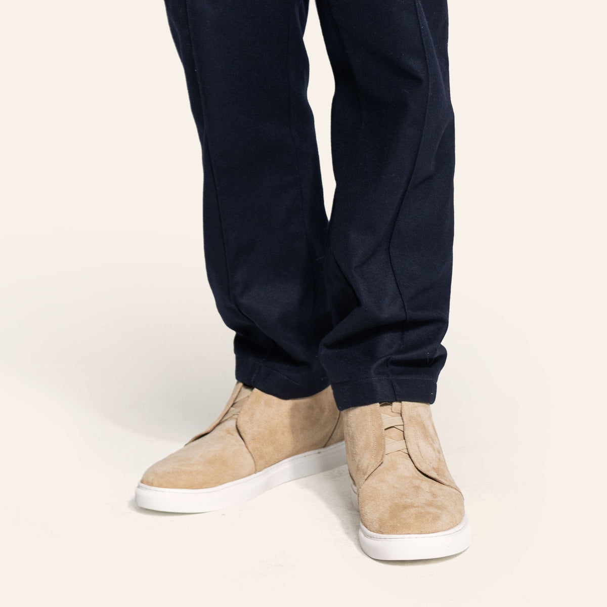 Urban Suede Sneaker Boot — Beige