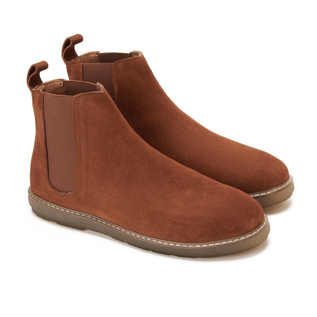 Suede Chelsea Boot — Light Brown