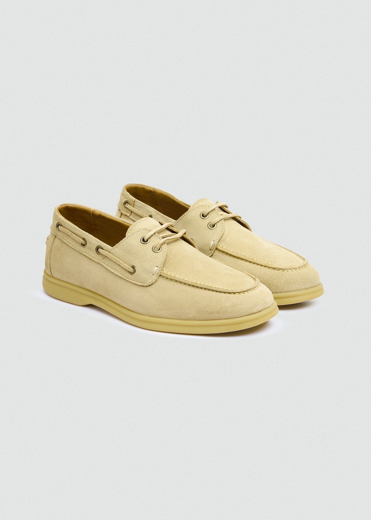 Classic Suede Boat Shoe II — Beige