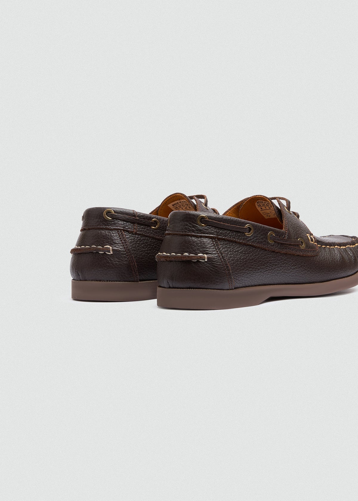 Classic Leather Boat Shoe — Brown