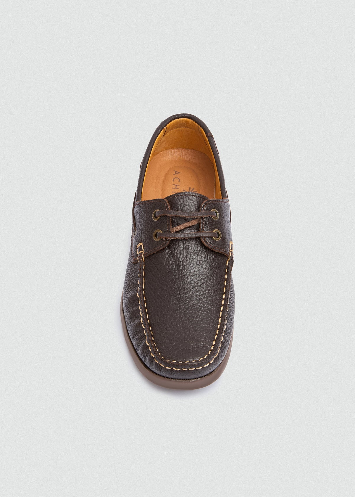 Classic Leather Boat Shoe — Brown