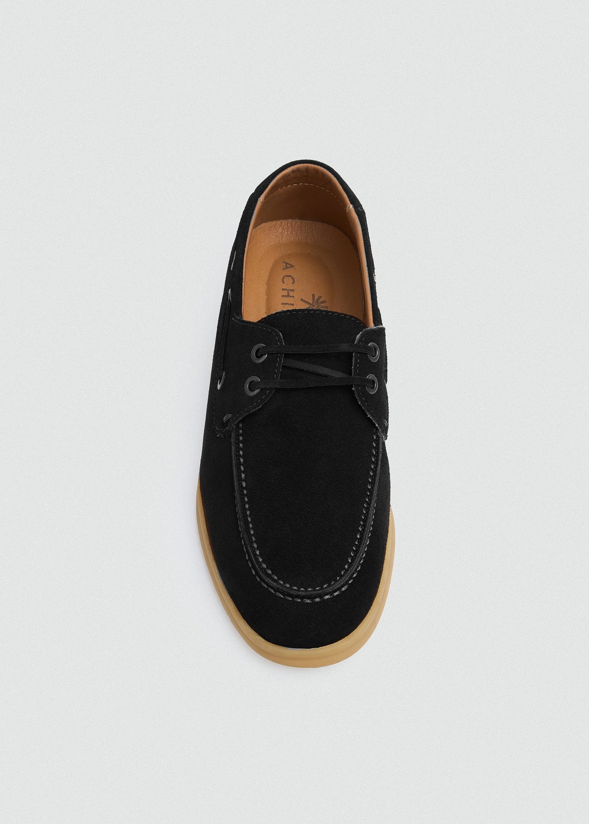Classic Suede Boat Shoe — Black
