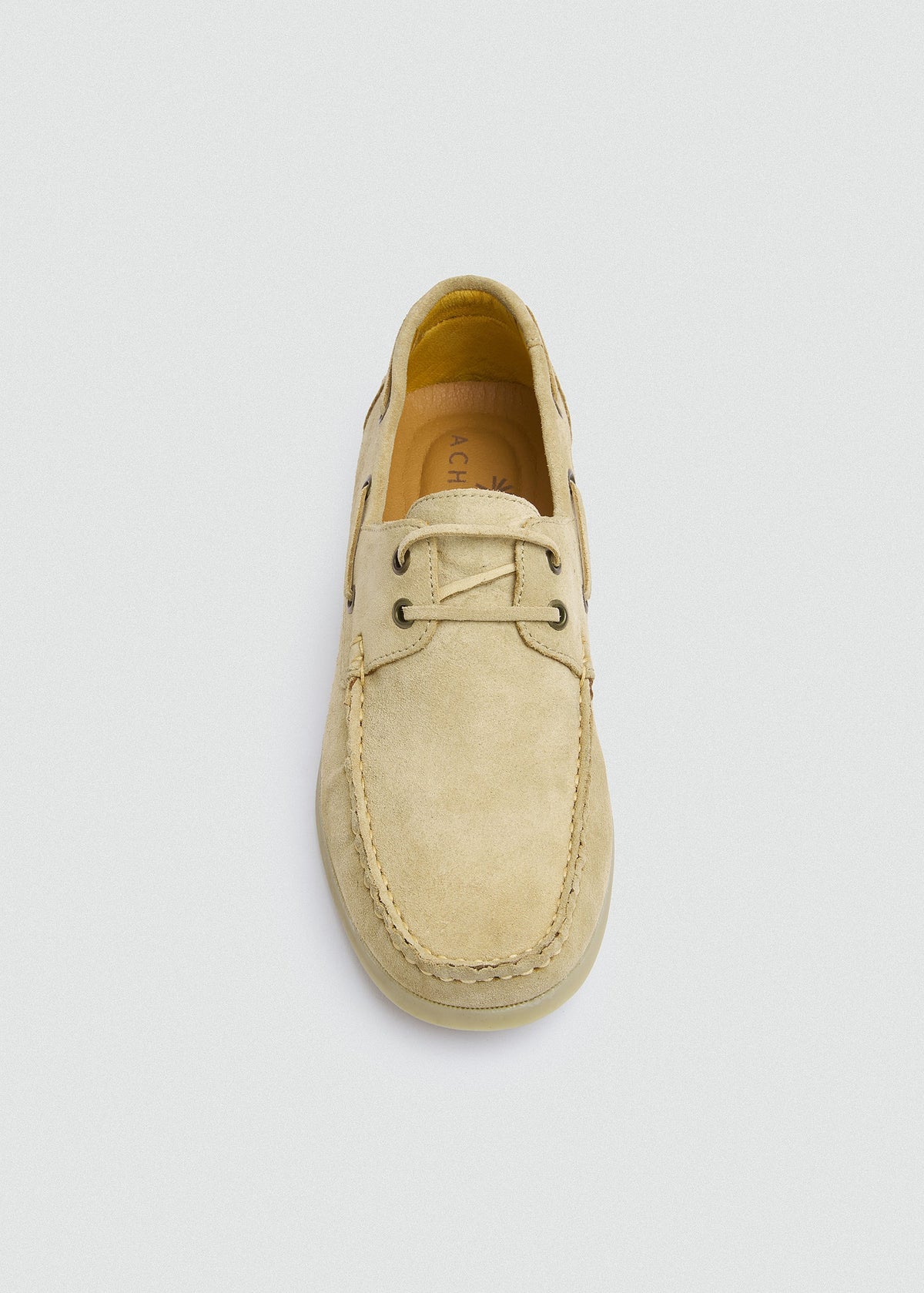 Classic Suede Boat Shoe — Beige