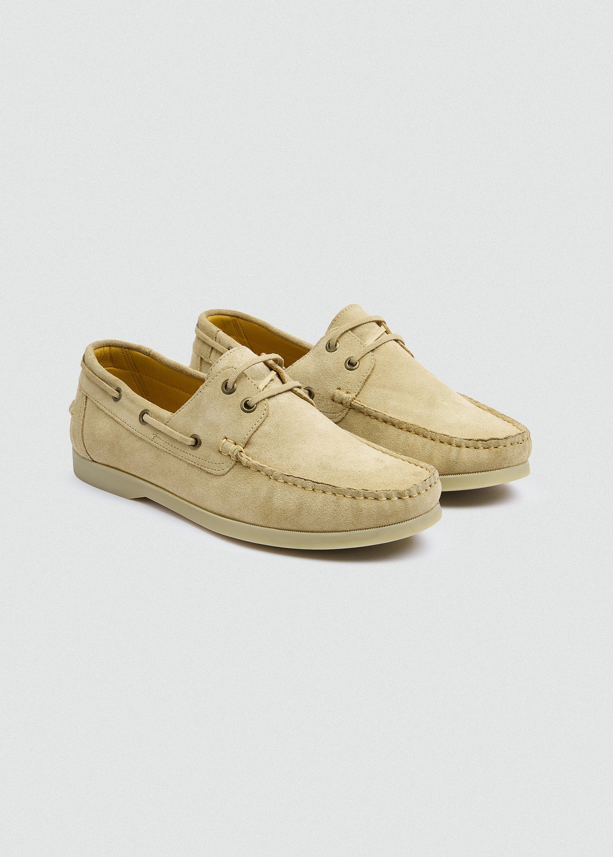 Classic Suede Boat Shoe — Beige