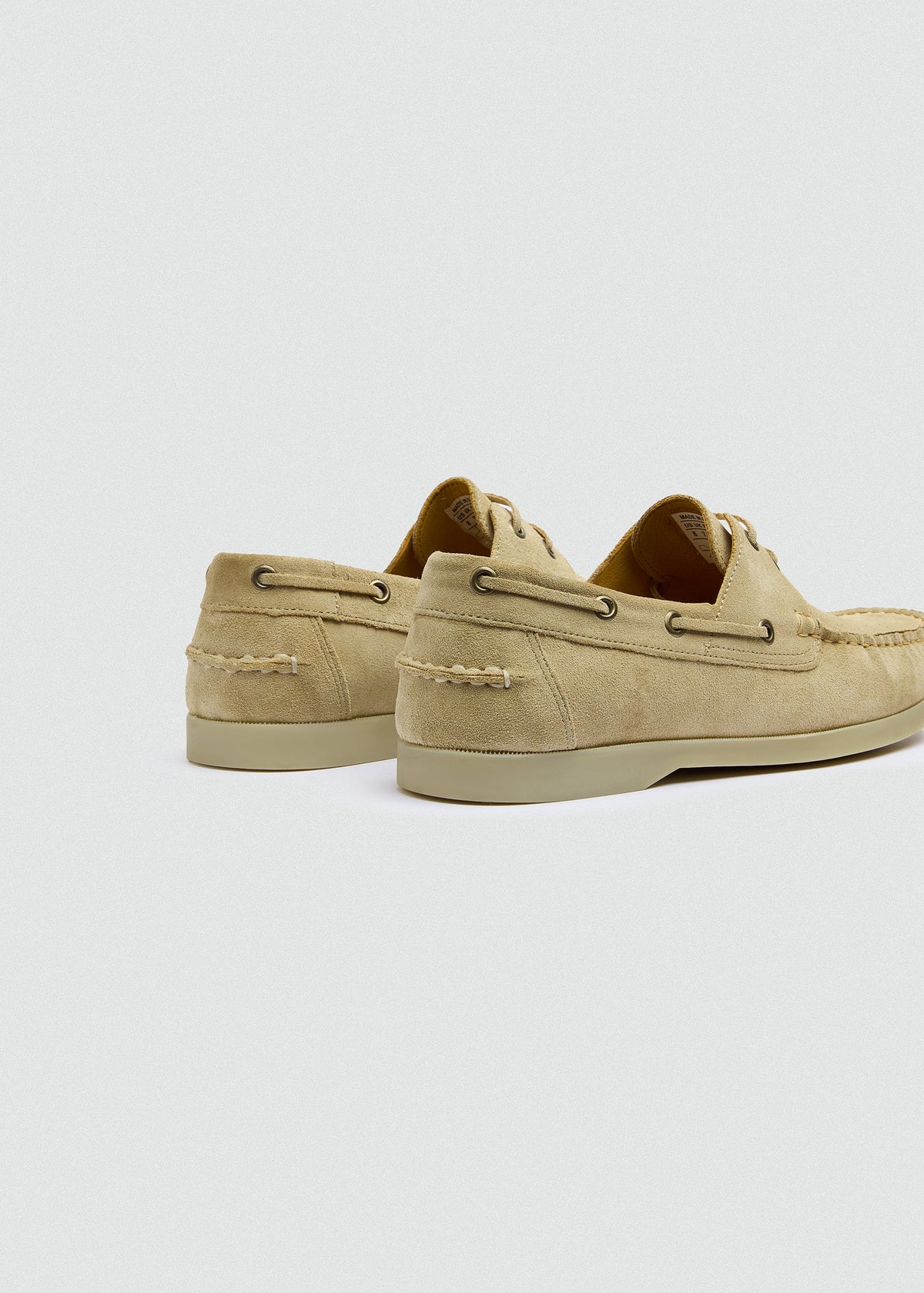 Classic Suede Boat Shoe — Beige