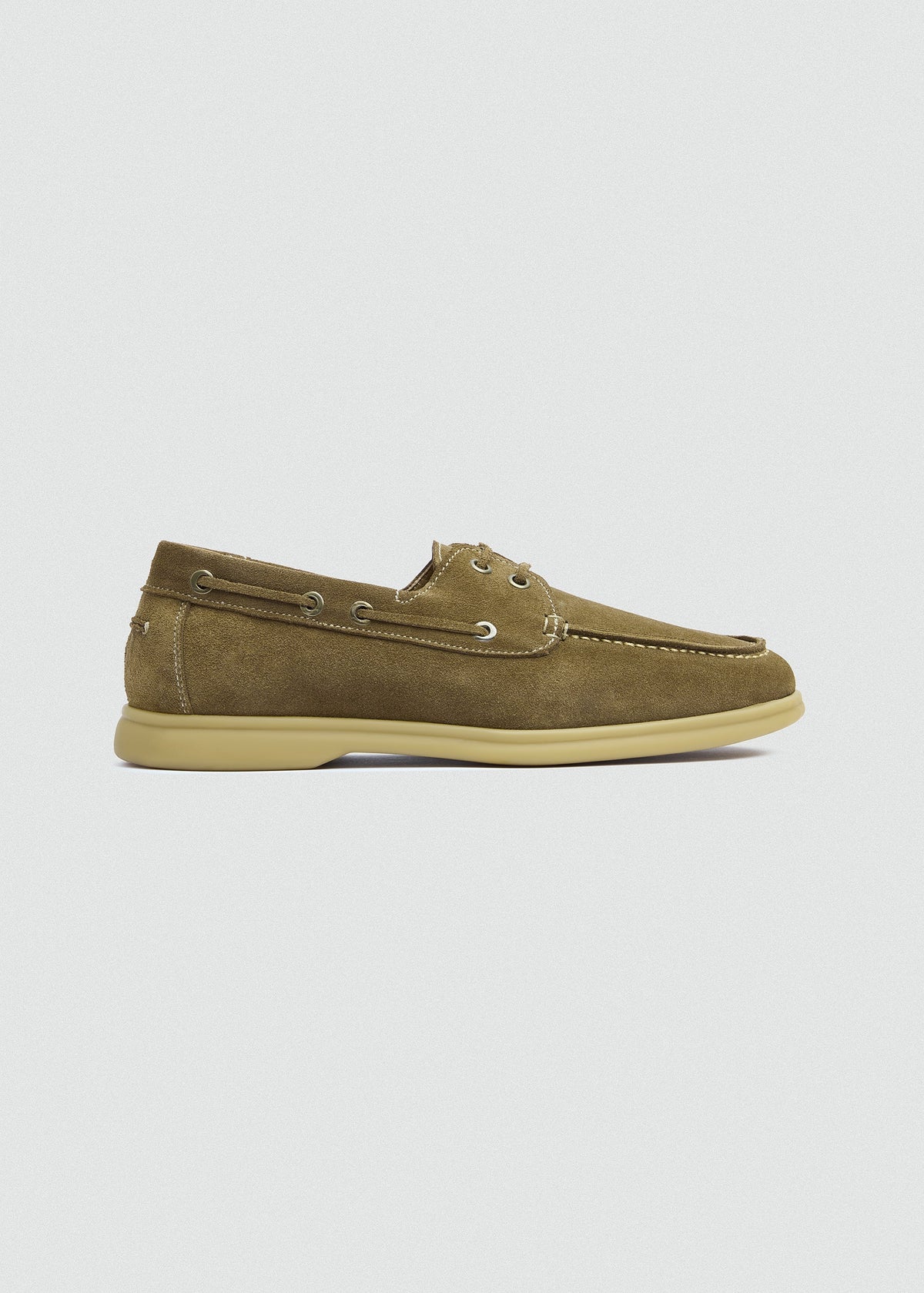 Classic Suede Boat Shoe — Café