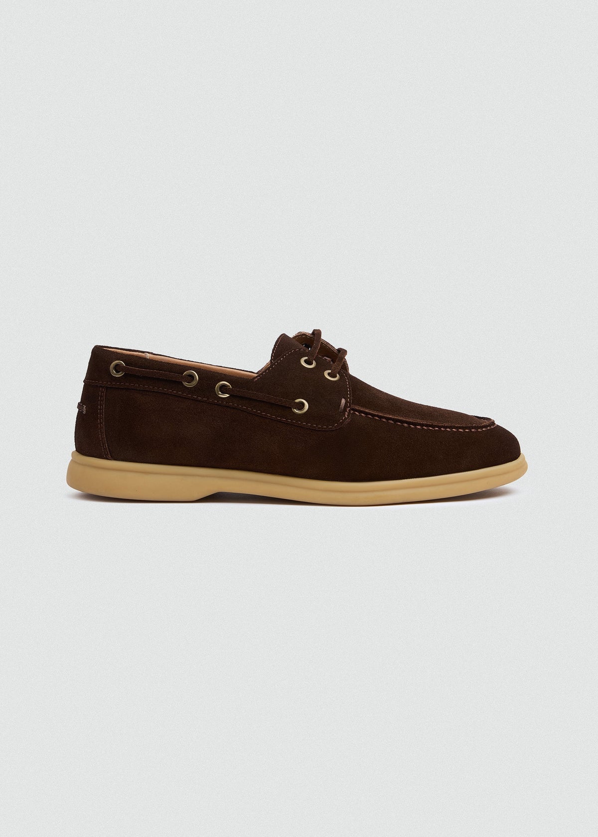 Classic Suede Boat Shoe — Brown