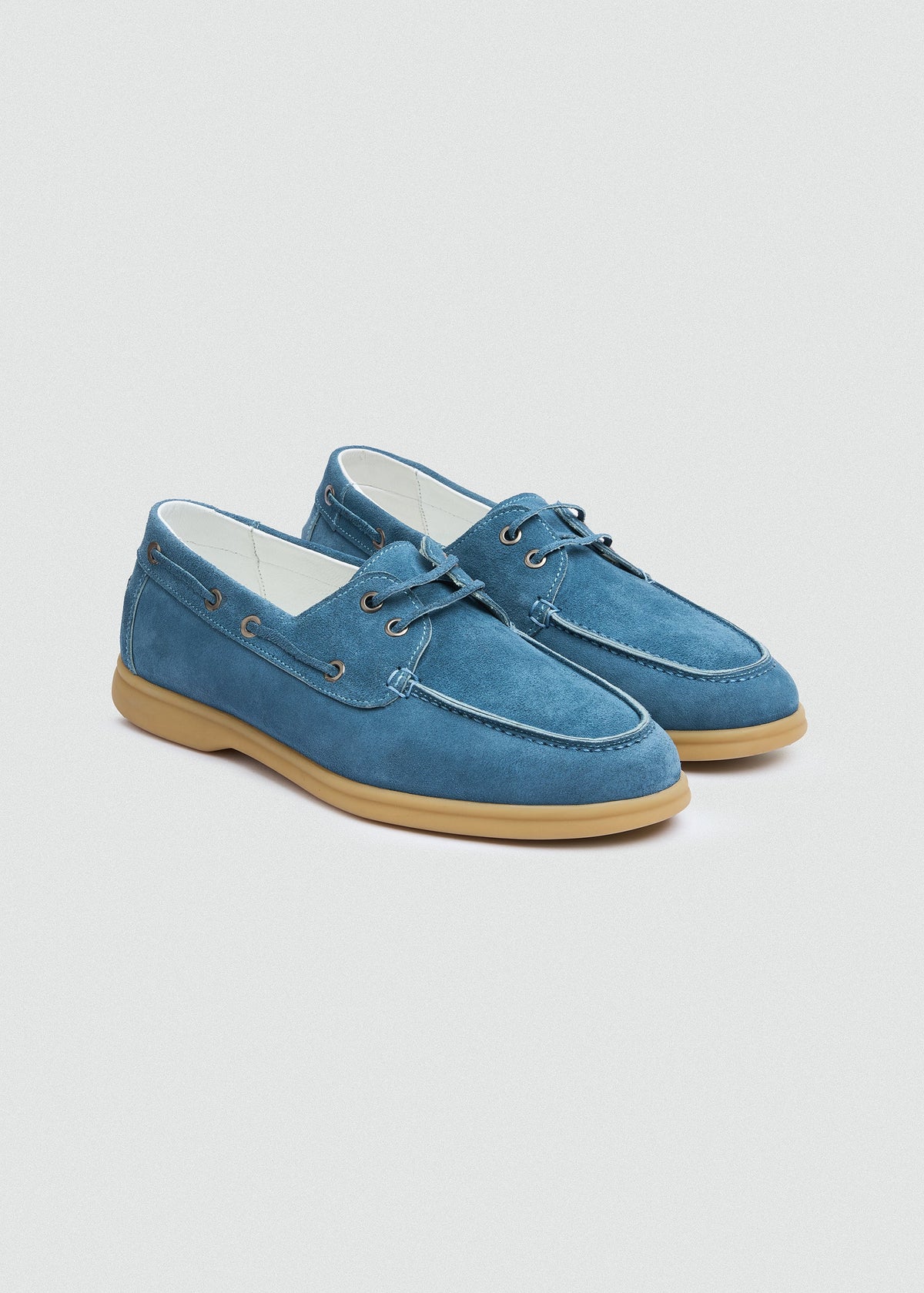 Classic Suede Boat Shoe — Blue