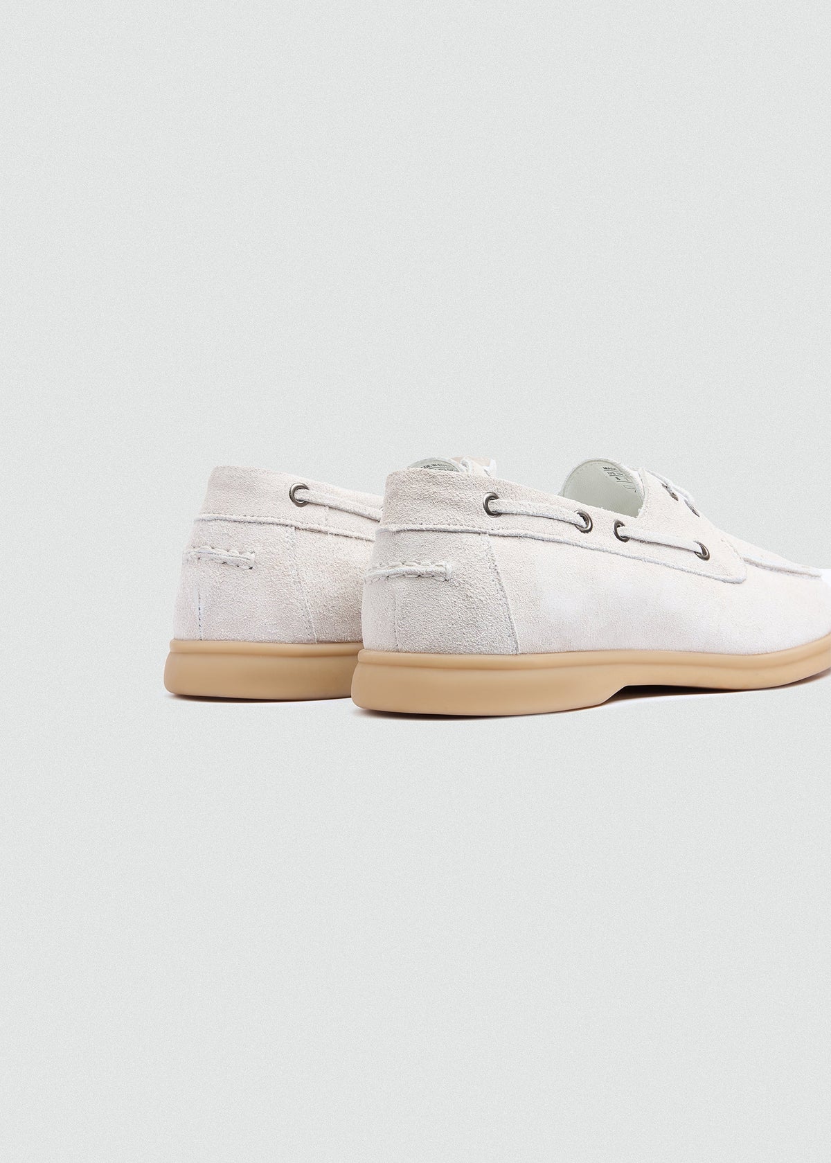 Classic Suede Boat Shoe — White