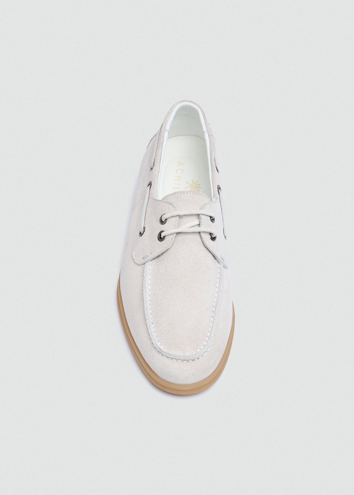 Classic Suede Boat Shoe — White