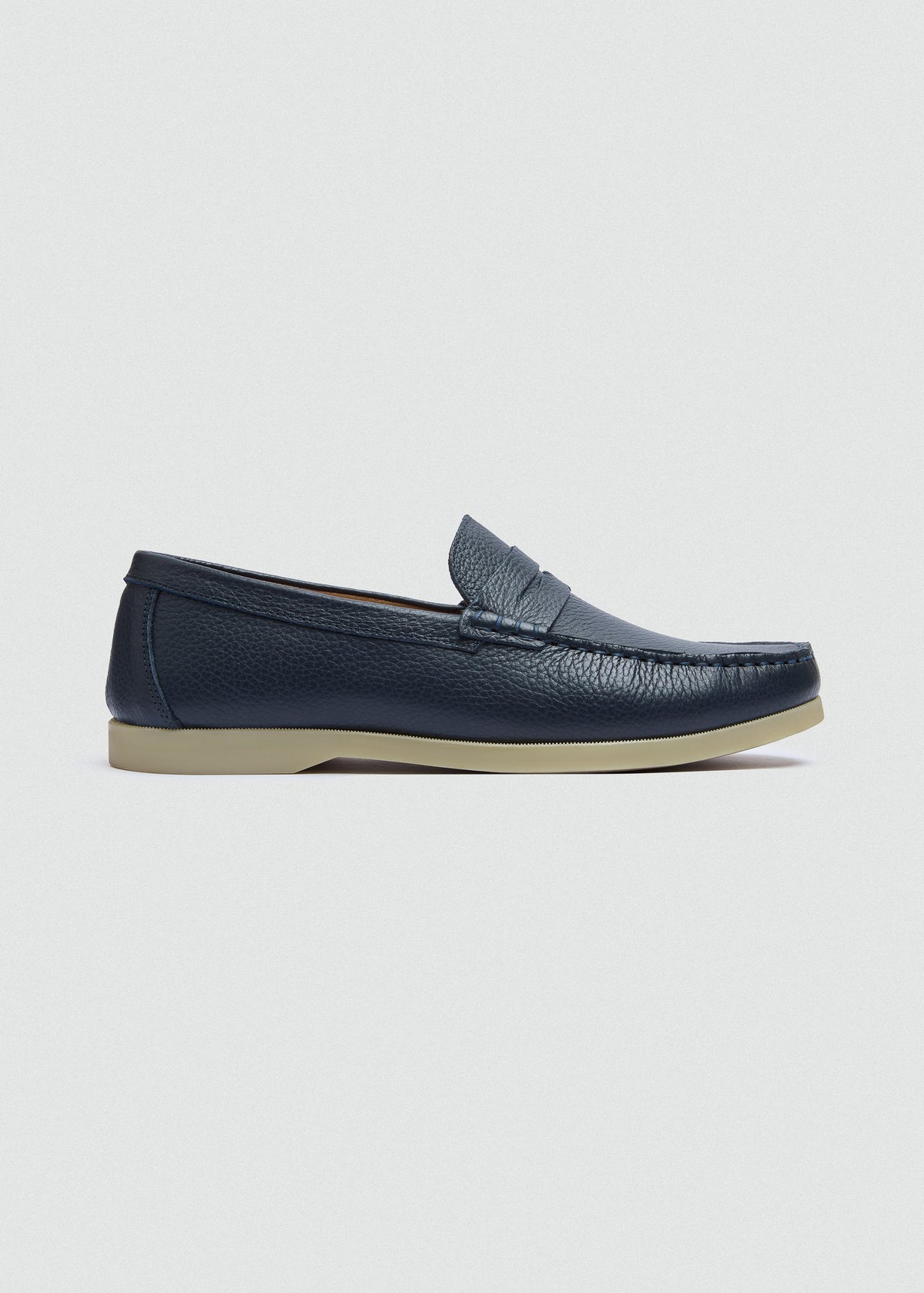 Classic Leather Boat Shoe II — Navy Blue
