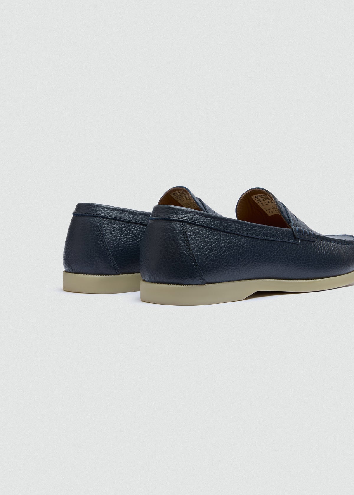 Classic Leather Boat Shoe II — Navy Blue