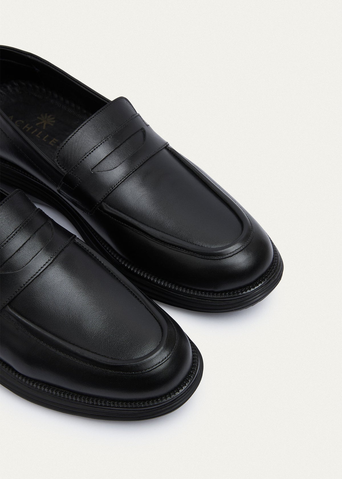 Penny Leather Loafer — Black