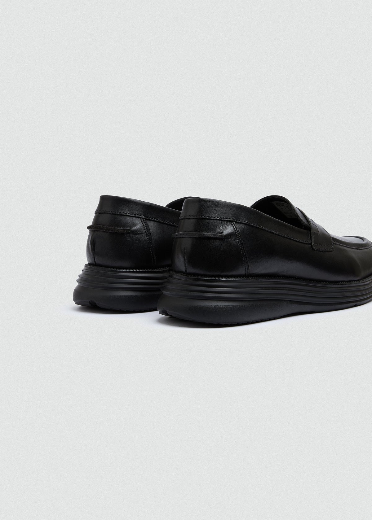 Penny Leather Loafer — Black