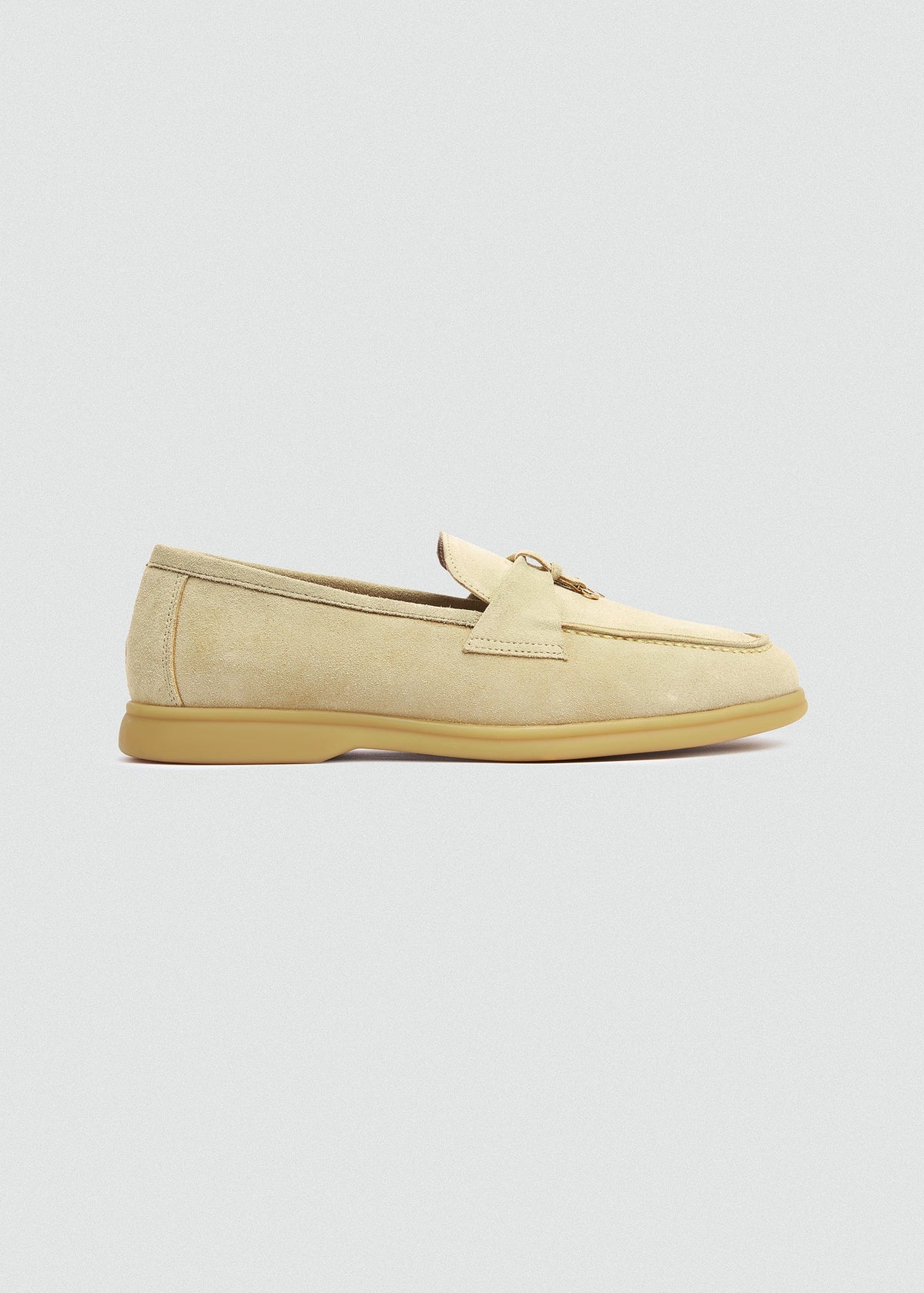 With Suede Loafer — Beige