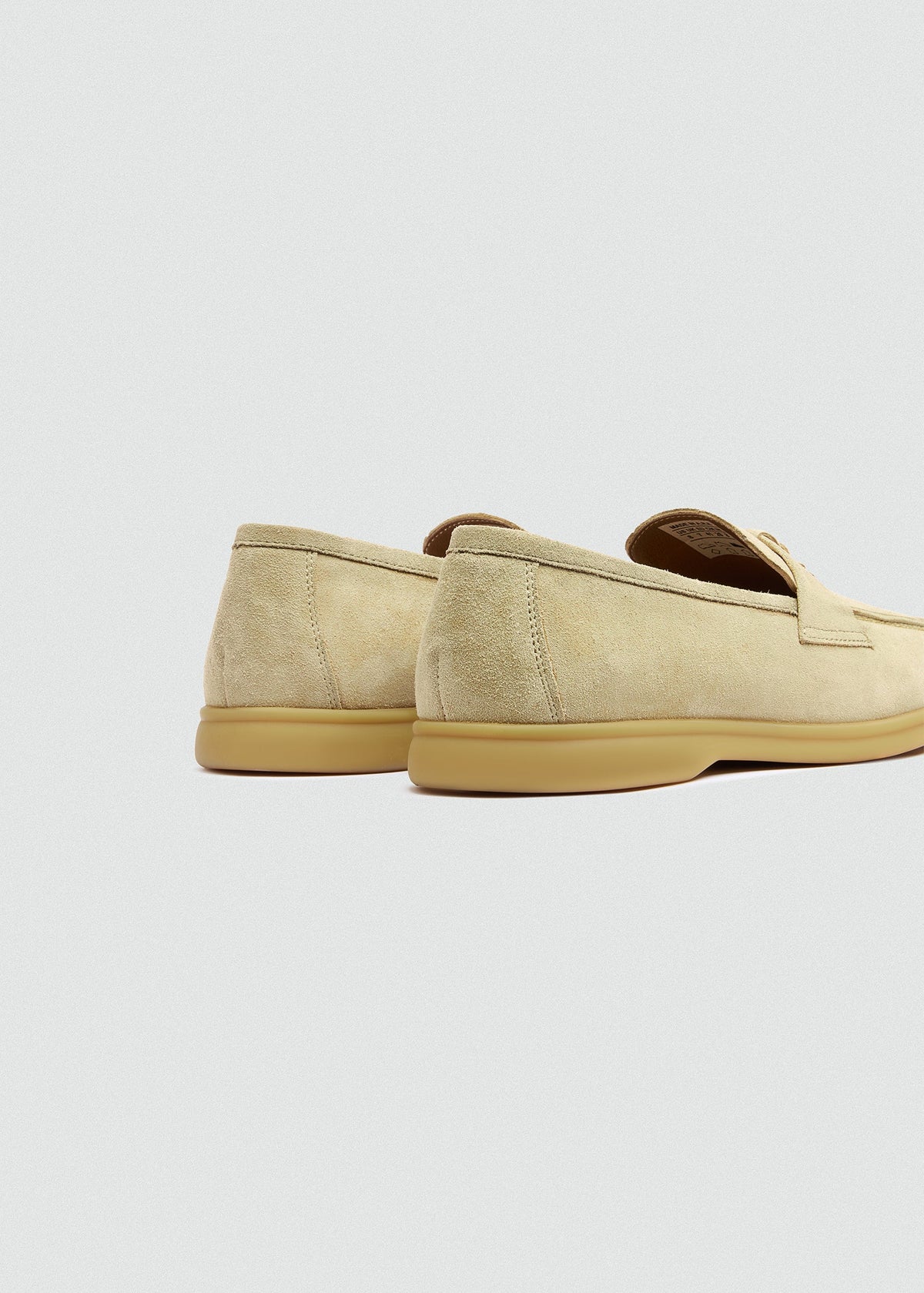 With Suede Loafer — Beige
