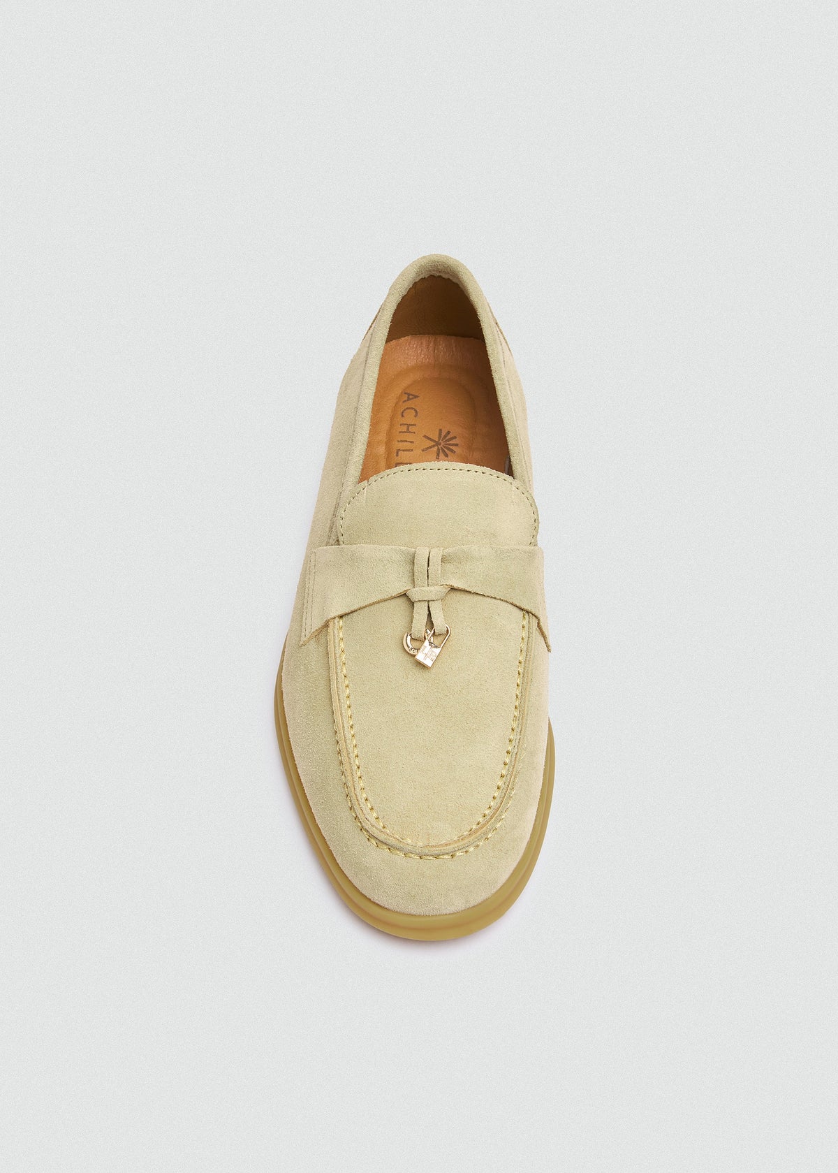 With Suede Loafer — Beige