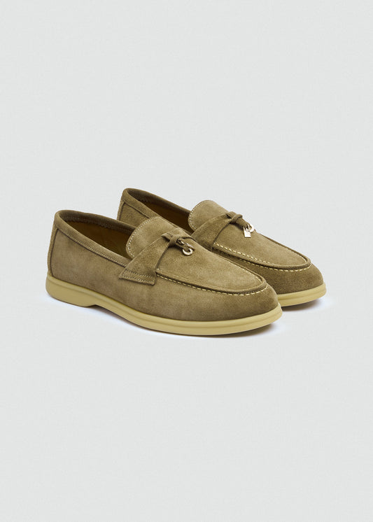 With Suede Loafer — Café
