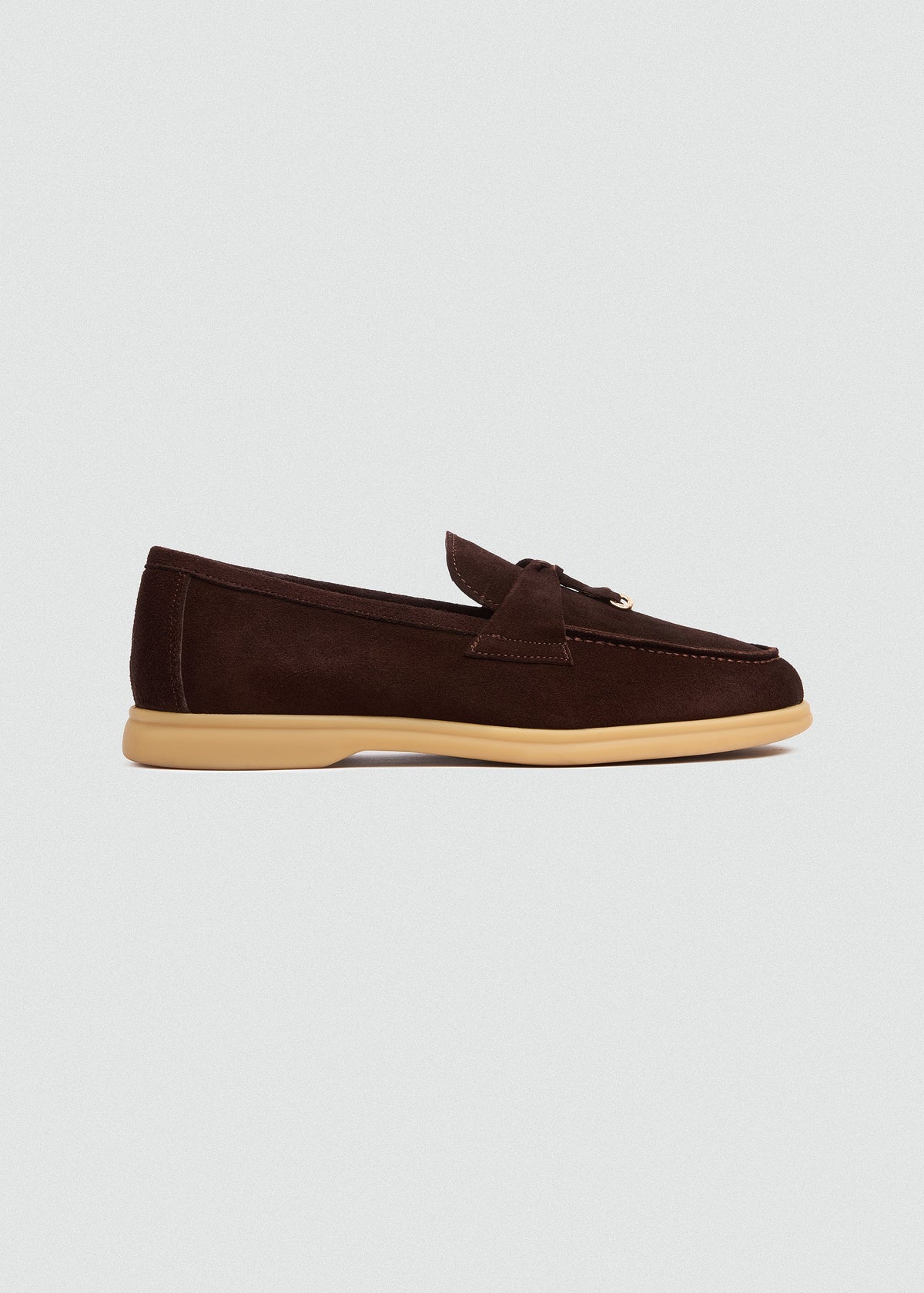 With Suede Loafer — Brown