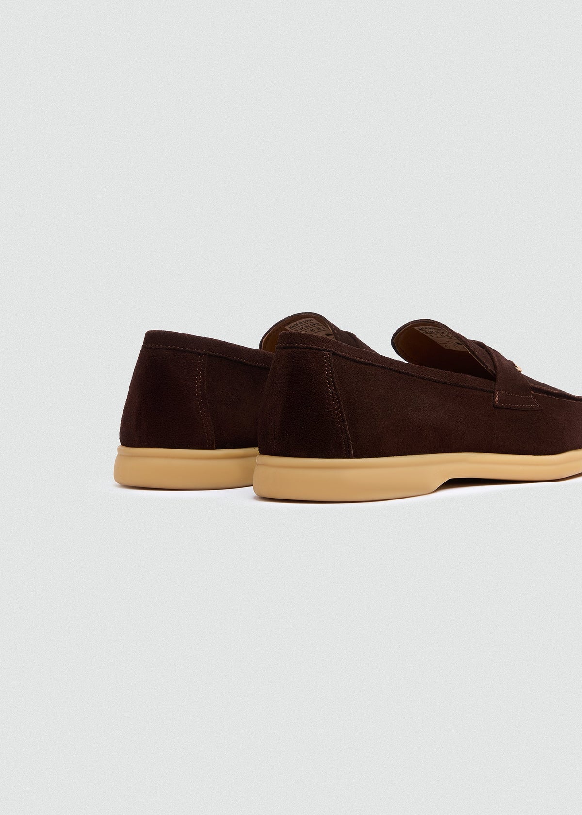 With Suede Loafer — Brown