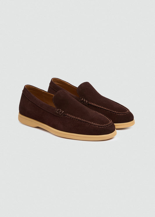 Suede Loafer — Brown