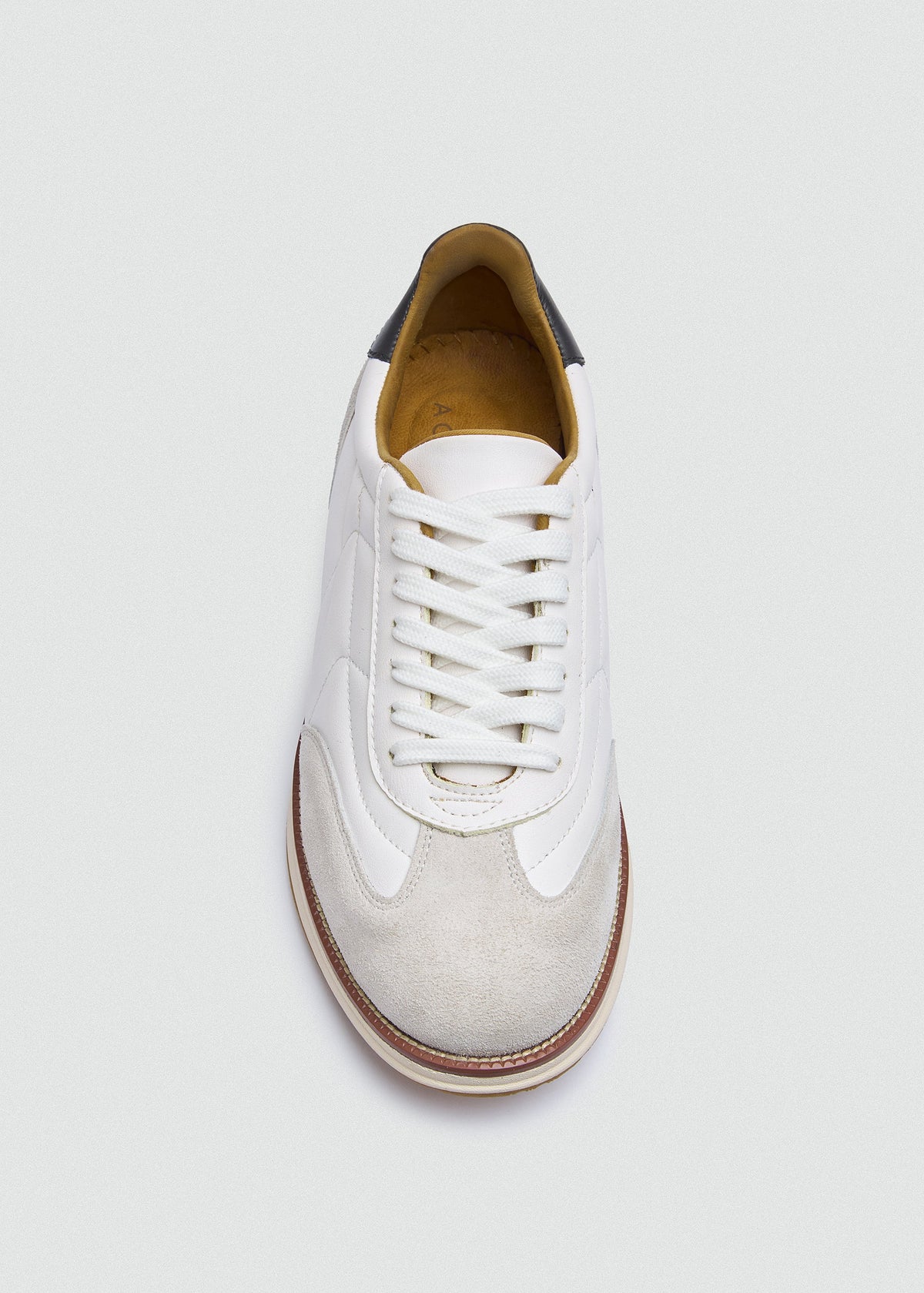 Quilted Leather Sneaker — White