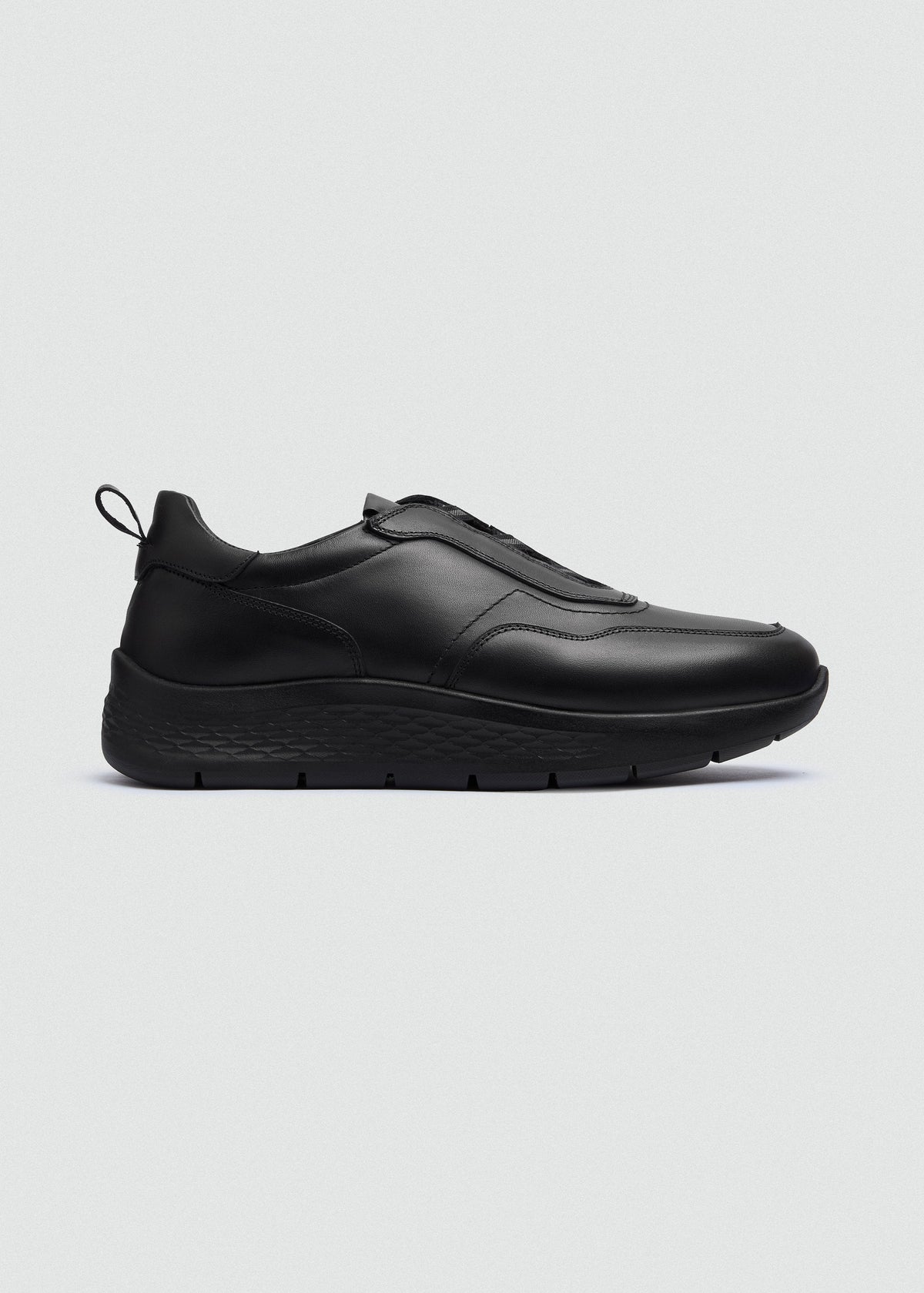 Leather Sneaker — Black