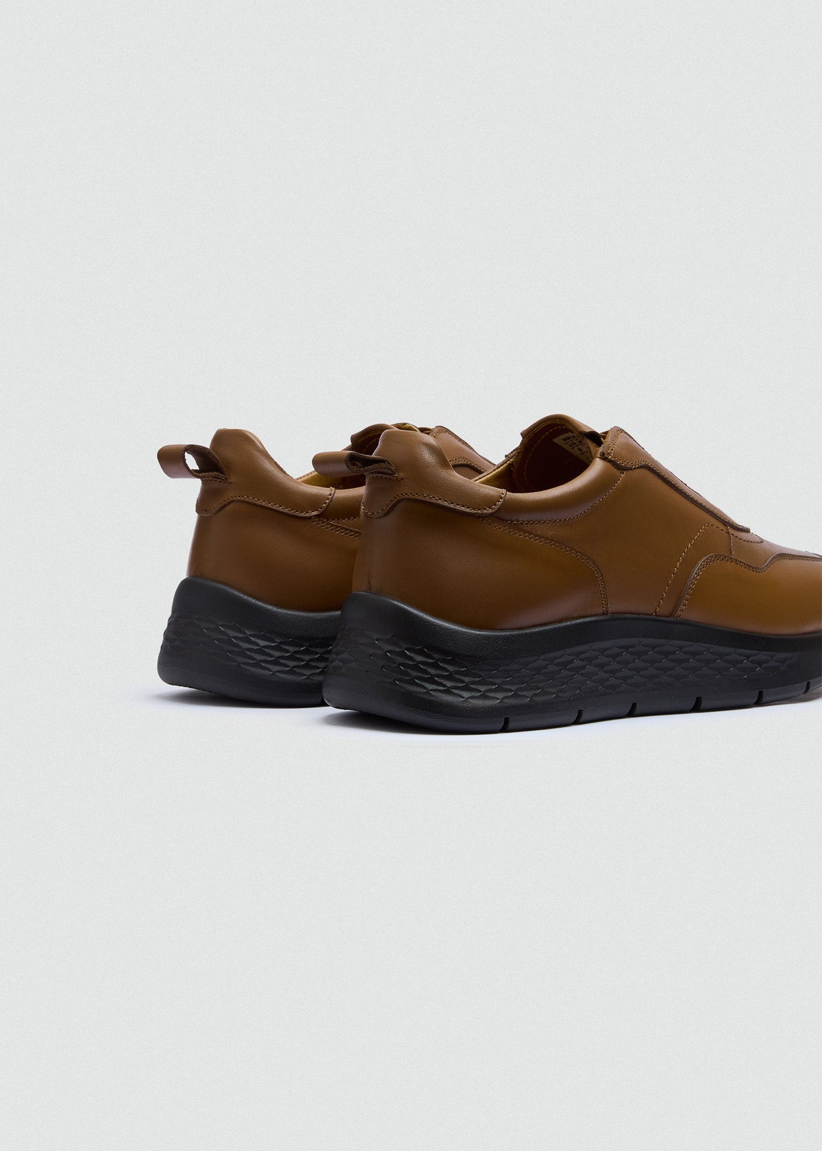 Leather Sneaker — Tan