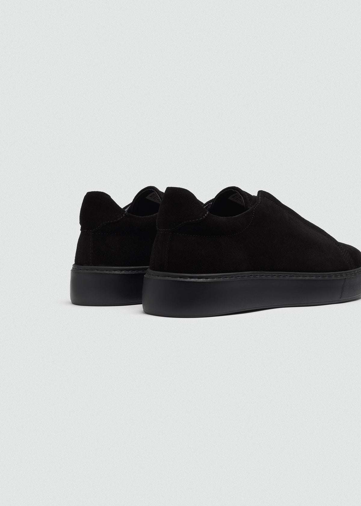 Lightweight Suede Sneaker — Black