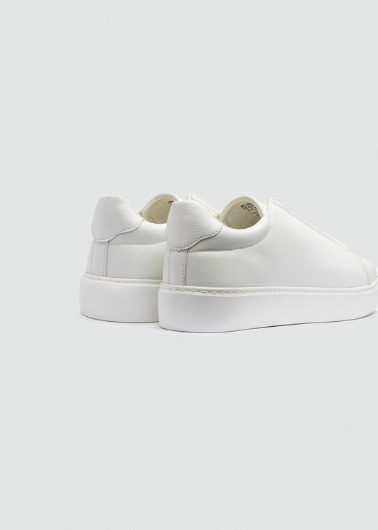 Lightweight Leather Sneaker — White