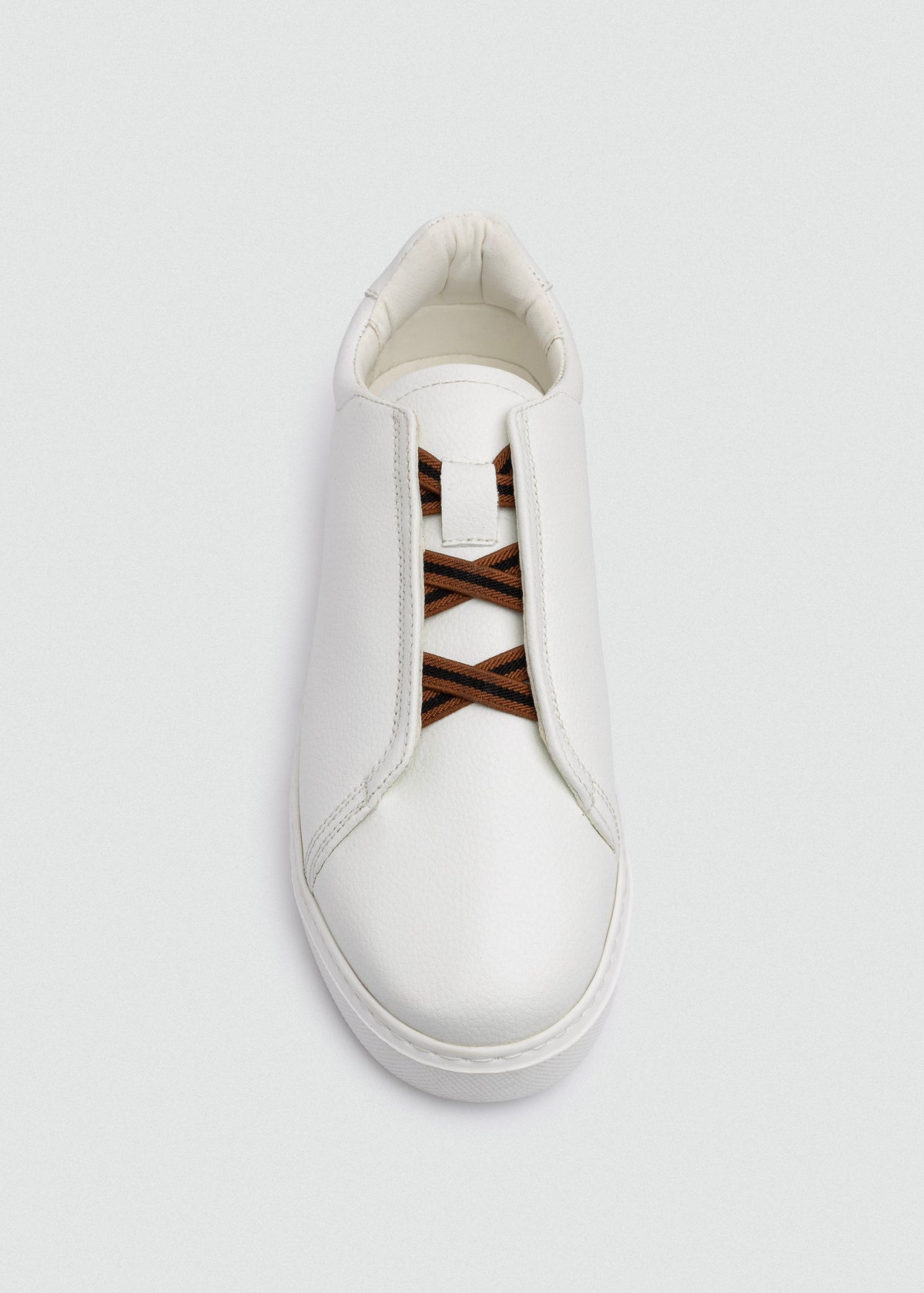 Lightweight Leather Sneaker — White