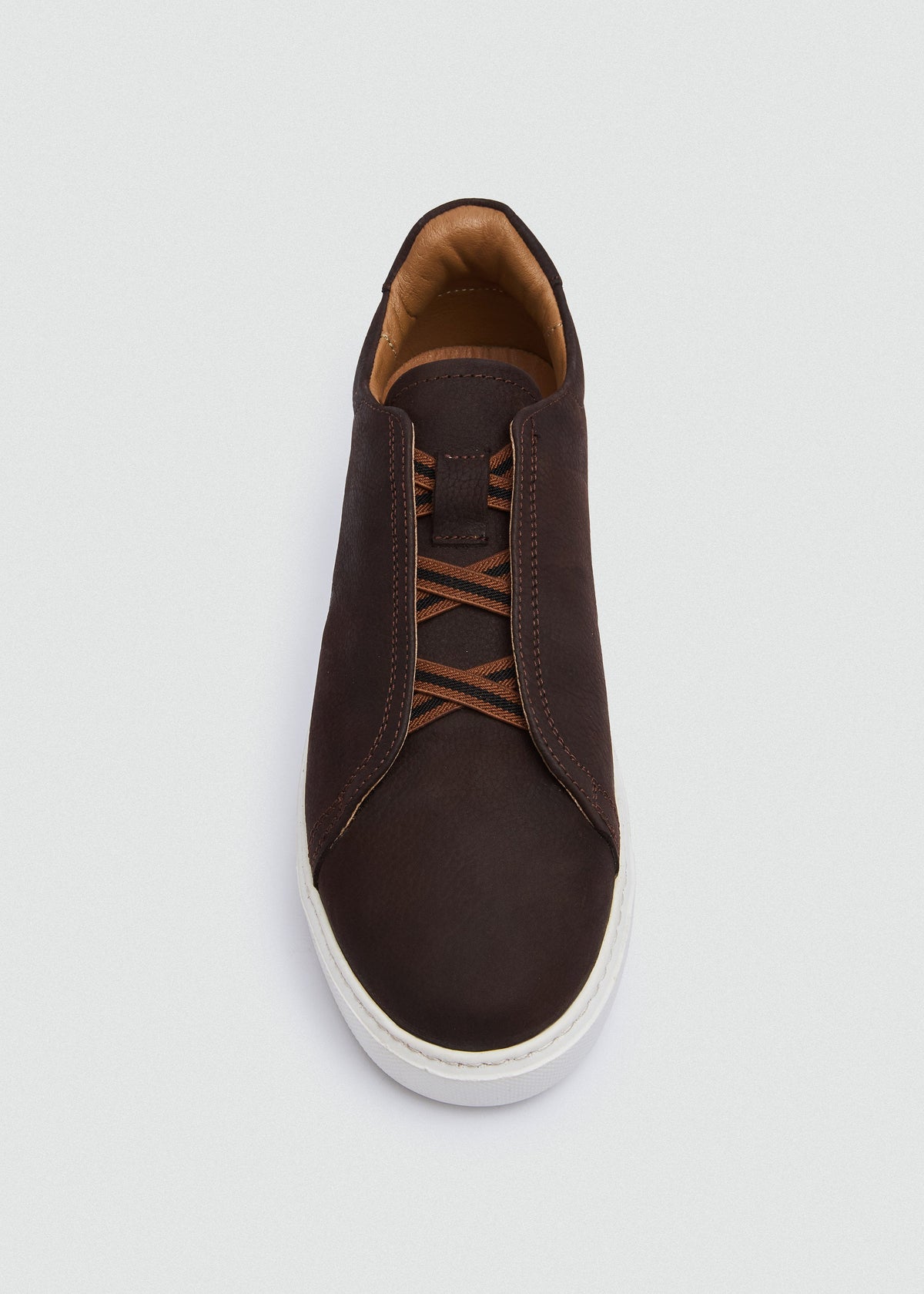 Lightweight Suede Sneaker — Brown