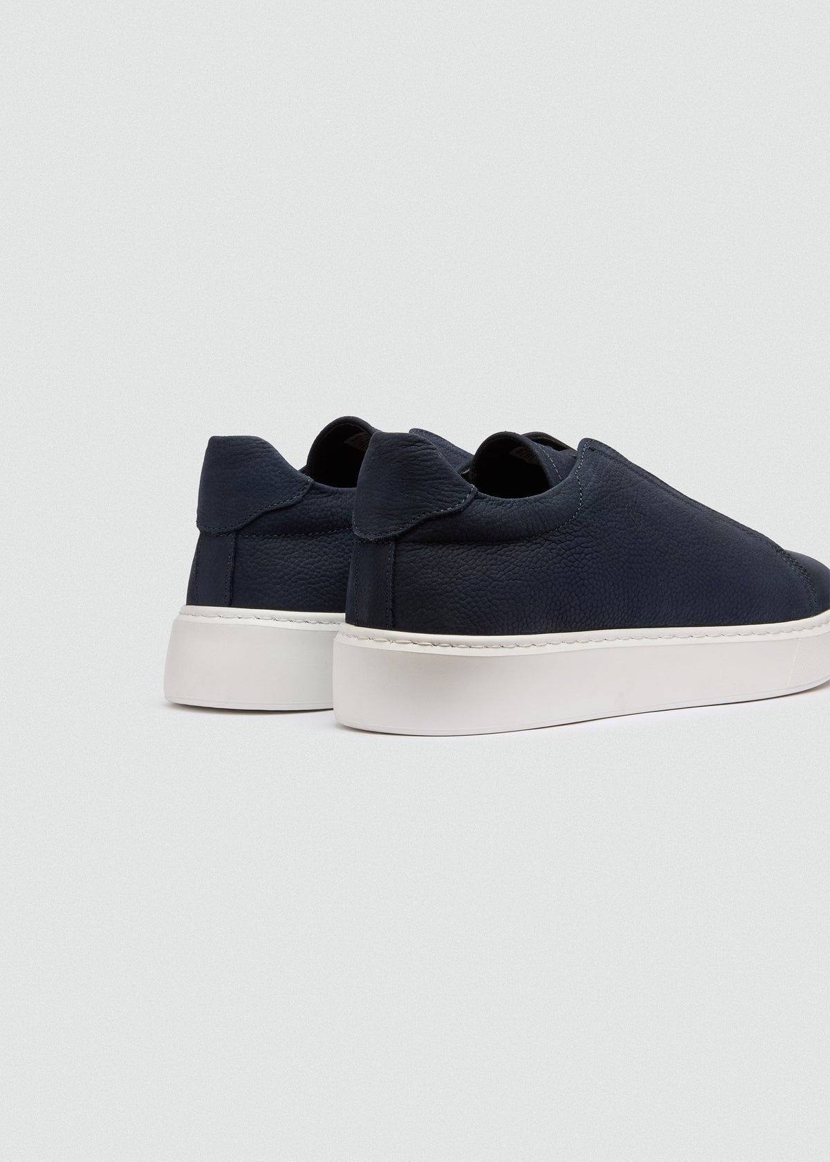 Lightweight Suede Sneaker — Navy Blue
