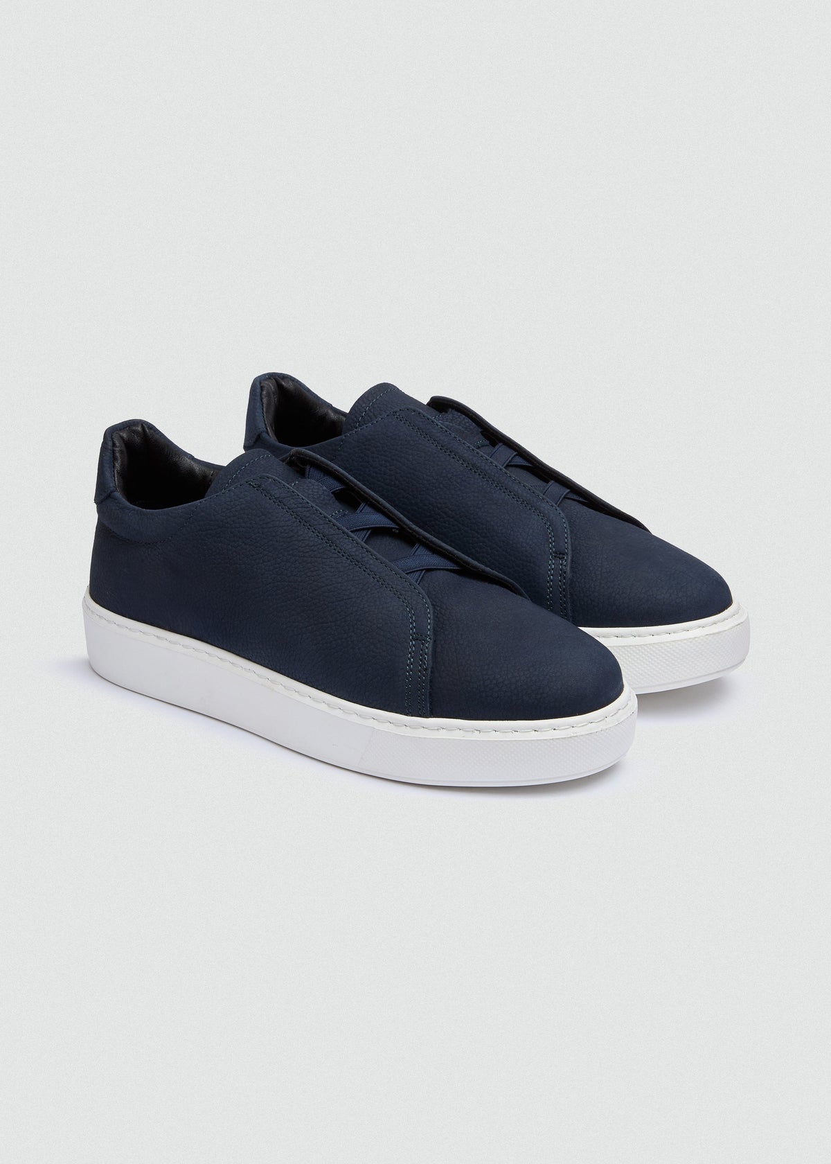 Lightweight Suede Sneaker — Navy Blue
