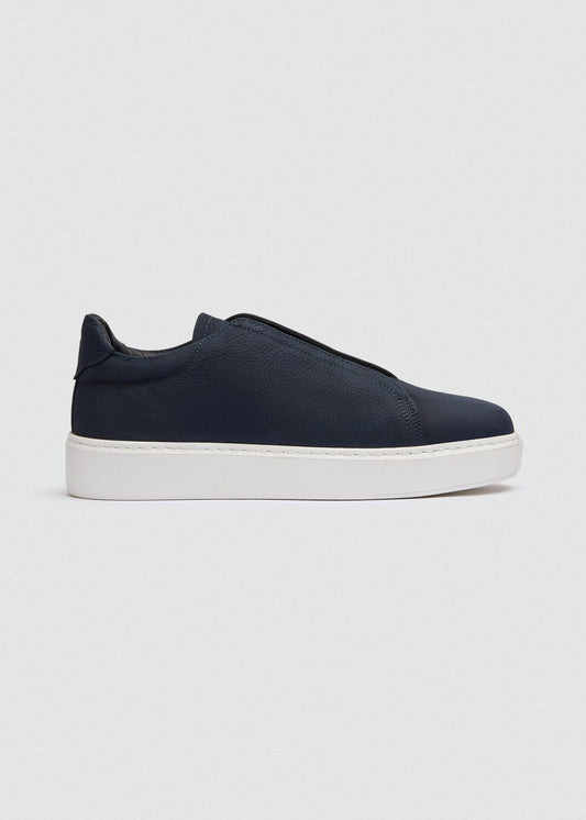 Lightweight Suede Sneaker — Navy Blue
